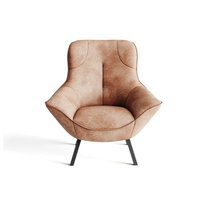 Кресло RICO KING 89/53/SAMBIA BROWN/-/Matching Stitching/P625 (Oak)/