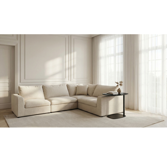 Стол приставной PLUTO SIDE TABLE BLACK NERO GRECO  53X35X61 СМ. (NRM00308)