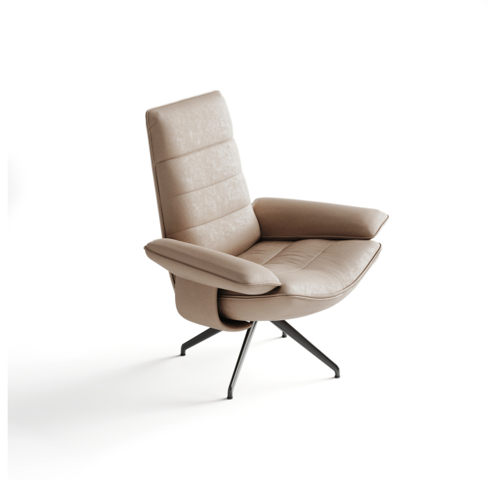 Кресло YOGA KING B107B/53/TOGO GREGE/-/В цвет ткани/P752 (Black)/E