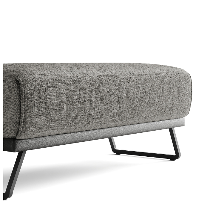 Пуф MELLOW MELLOW 110X54X48 см. LUANDO CARBON (ROM03062)