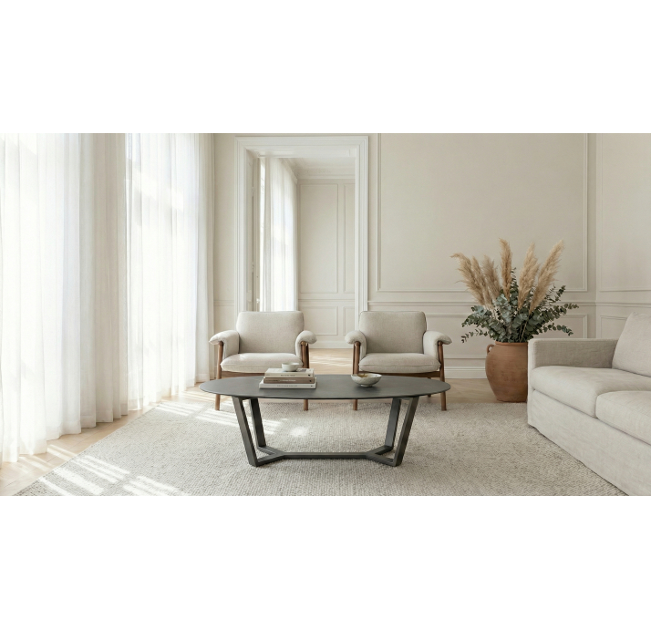 Стол журнальный COMO COFFEE TABLE CON PIGRS  140X82X42 СМ. (NRM00426)