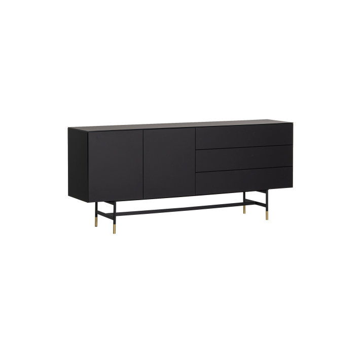 Комод CUSTOM SIDEBOARD BLKC GLASS BLKC GLASS BLKC GLASS 200X45X88 СМ. (NRM00433)