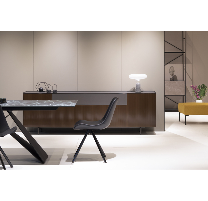 Комод CUSTOM SIDEBOARD GRPC GLASS BLKC GLASS CPNR WAVE GLASS 230X45X73 СМ. (NRM00434)