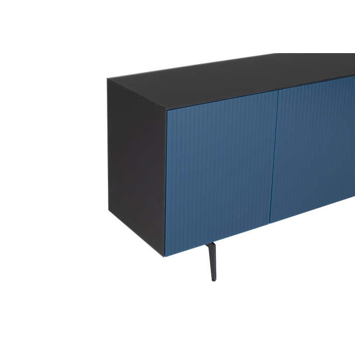 Комод CUSTOM SIDEBOARD BLKC GLASS BLKC GLASS BLUR WAVE GLASS 200X45X80 СМ. (NRM00432)
