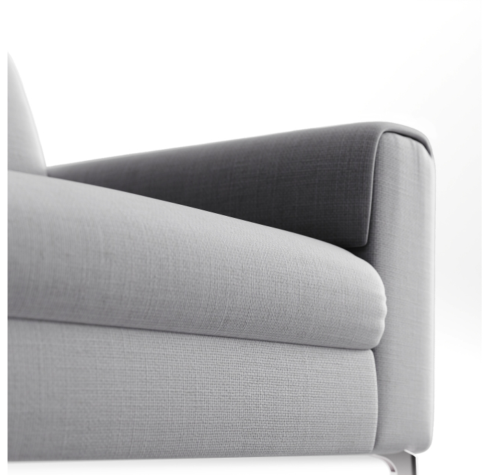 Диван FONTANE C110-300-220S/-/M/CAMINO PERLE/VISCOTEX/01 BRUSHED/E,Z,MR,E,Z,E