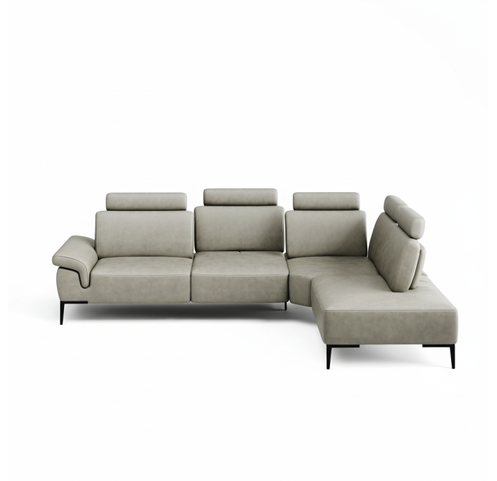 Диван WAVE B98-300-240T/55/84/KENIA SMOKE/BULTEX/01BL BLACK/E,E,E,E,E