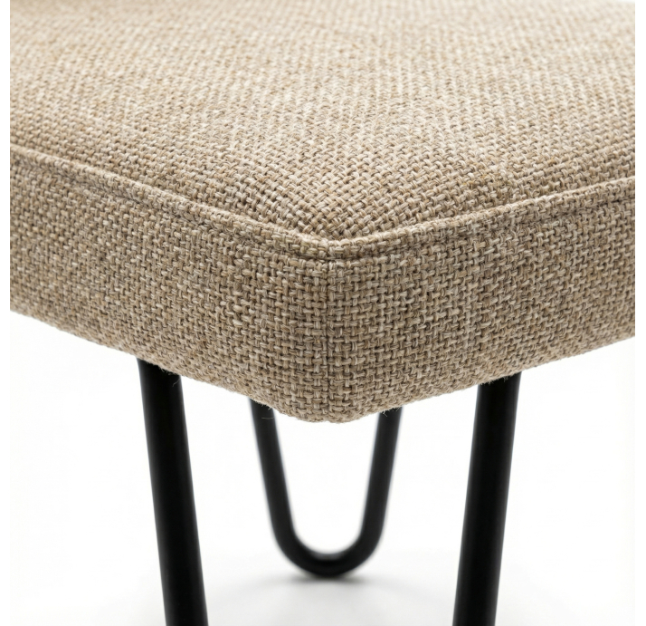 Стул интерьерный ALVA DINING CHAIR LUANDO GREGE  Черный (F100BLACK) (ROM03350)