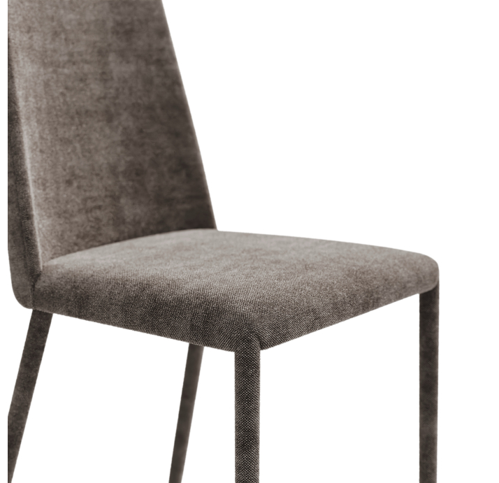 Стул интерьерный RUFUS CHAIR TESSUTO FABRIC BROWN TESSUTO Коричневый (NRM00581)