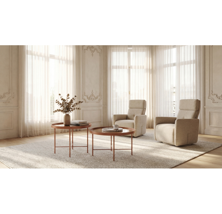 Стол приставной ANASTASIA COFFEE TABLE NERO SMOKY MIRROR  60X60X48 СМ. (NRM00653)