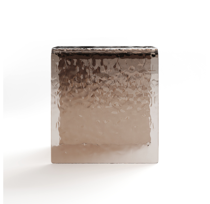 Стол журнальный NOVELLA COFFEE TABLE BRONZE CLEAR BRONZE CLEAR HAMMERED  45X45X48 СМ. (NRM00675)