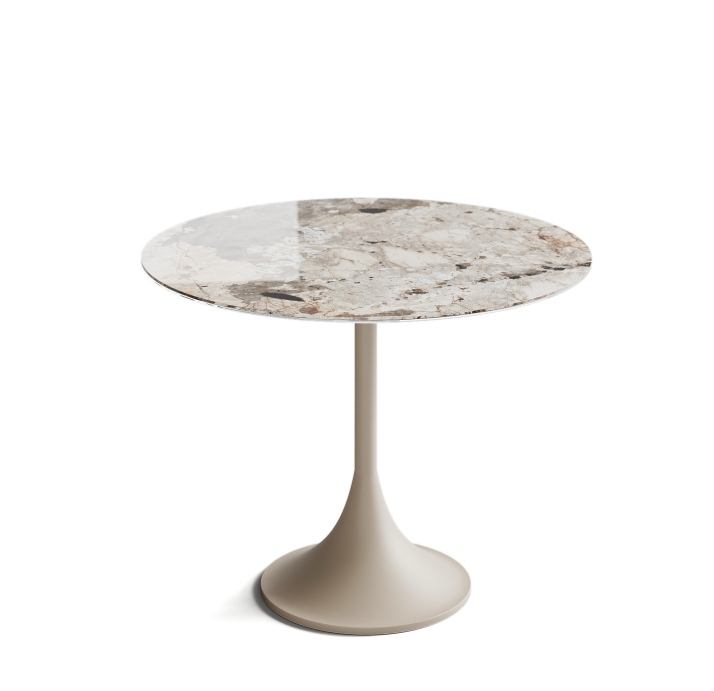 Стол обеденный JETTY DINING TABLE QGTT N.MOOD TUNDRA NMTS 120X120X74 СМ. (NRM00975)