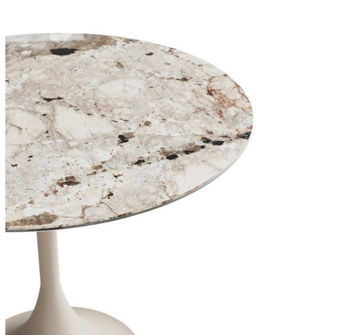Стол обеденный JETTY DINING TABLE QGTT N.MOOD TUNDRA NMTS 120X120X74 СМ. (NRM00975)