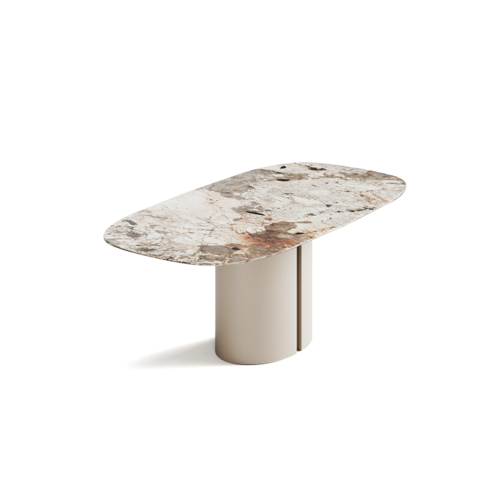 Стол обеденный CRESCEND DINING TABLE QGTT N. MOOD TUNDRA NMTC 220X100X75 СМ. (NRM00976)