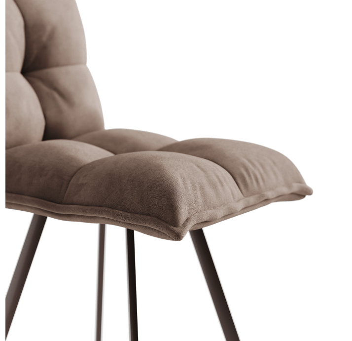 Стул полубарный TUNE BAR STOOL TESSUTO FABRIC BROWN BROWN FRAME Коричневый (NRM01030)