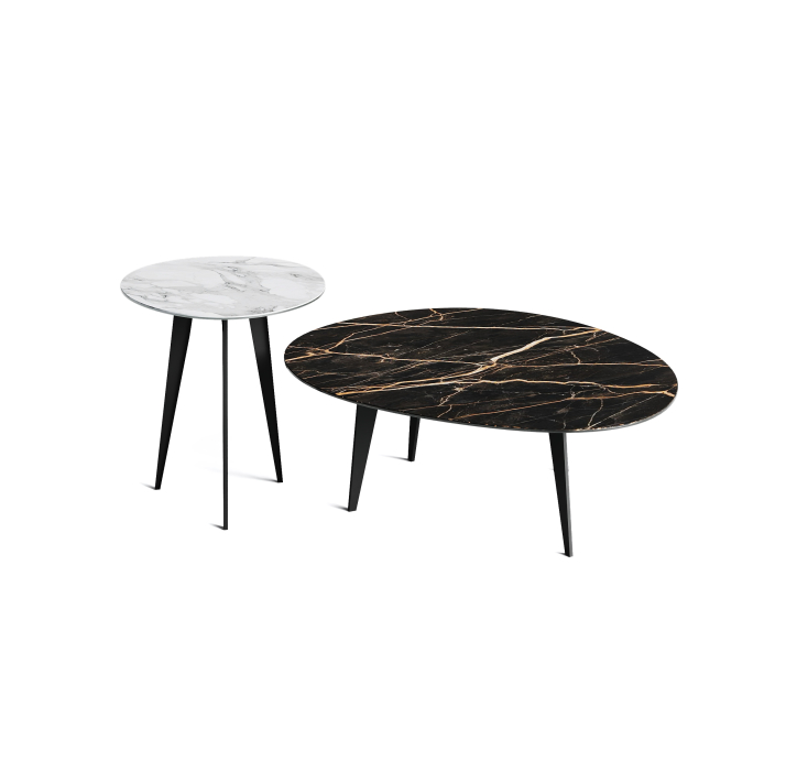 Стол журнальный KALLIOPE COFFEE TABLE BLACK NOIR DESIR MATT 111X94X37 СМ. (NRM01071)