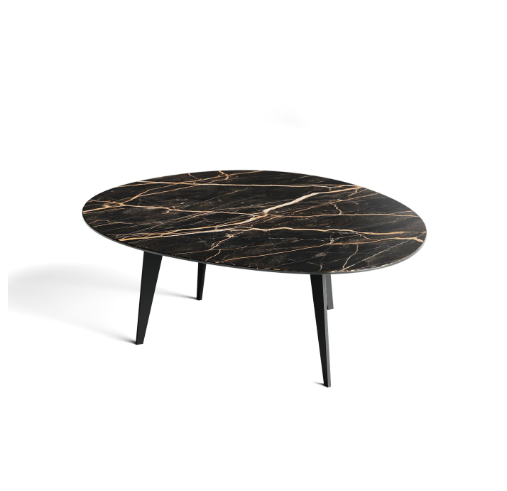 Стол журнальный KALLIOPE COFFEE TABLE BLACK NOIR DESIR MATT 111X94X37 СМ. (NRM01071)