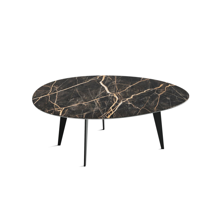 Стол журнальный KALLIOPE COFFEE TABLE BLACK NOIR DESIR MATT 111X94X37 СМ. (NRM01071)