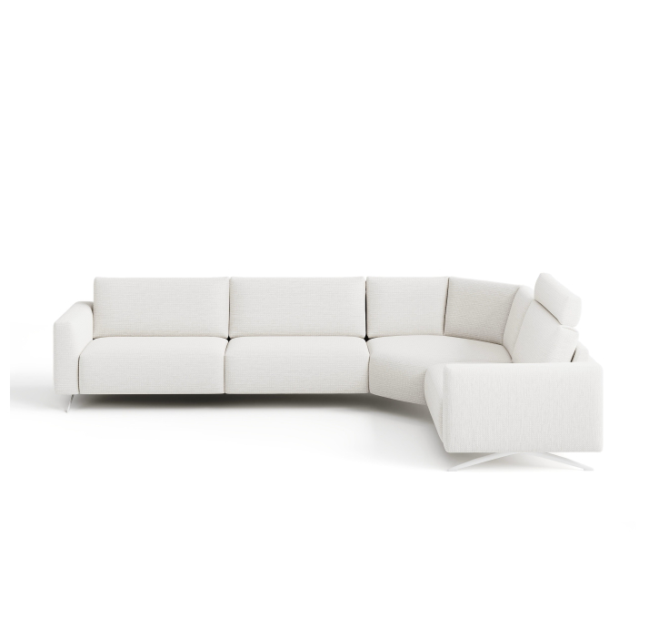 Диван COSMO B100-350-270B/58/M/AMIRI ANGORA /SOFTEX/03 AN Angora/EL,MR,E