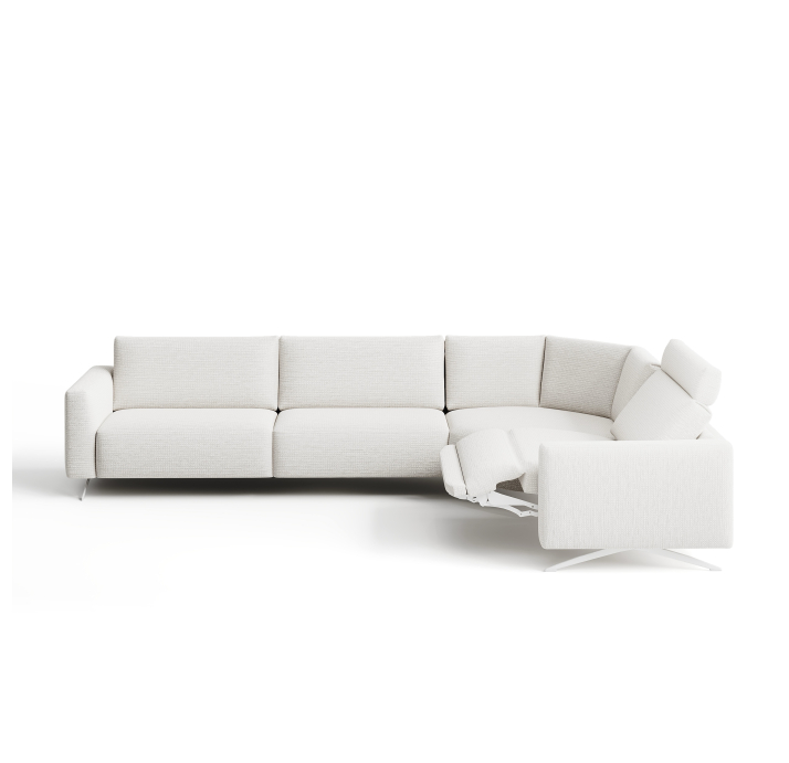 Диван COSMO B100-350-270B/58/M/AMIRI ANGORA /SOFTEX/03 AN Angora/EL,MR,E