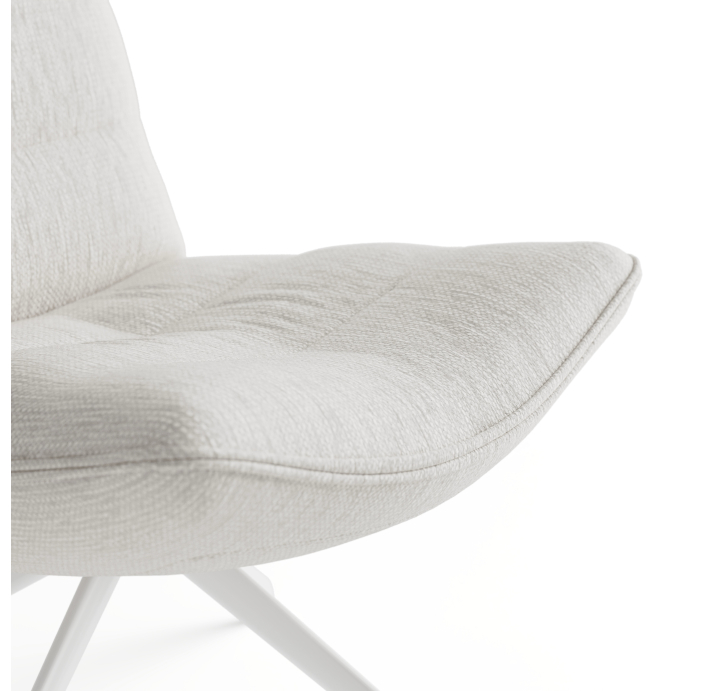 Кресло YOGA PRINCE 74/53/AMIRI OFFWHITE/BULTEX/В цвет ткани/P823 (Angora)/E