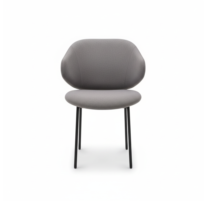 Стул интерьерный ADDA  AURA Aura-17-Dark-Grey BLACK FRAME Чёрный (BLK) (NRM01117)