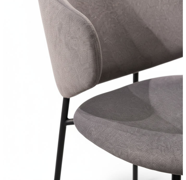 Стул интерьерный ADDA  AURA Aura-17-Dark-Grey BLACK FRAME Чёрный (BLK) (NRM01117)