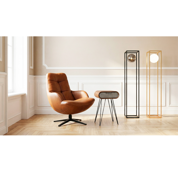 Торшер GINGER FLOOR LAMP NERO NERO 30X30X161 СМ. (NRM01256)