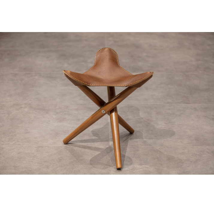 Стул интерьерный LIBERTE STOOL ZUMRUT KAHVE Polished walnut veneer Коричневый (FUG00001)