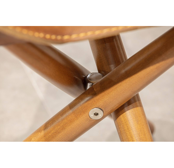 Стул интерьерный LIBERTE STOOL ZUMRUT KAHVE Polished walnut veneer Коричневый (FUG00001)