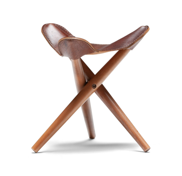 Стул интерьерный LIBERTE STOOL ZUMRUT KAHVE Polished walnut veneer Коричневый (FUG00001)