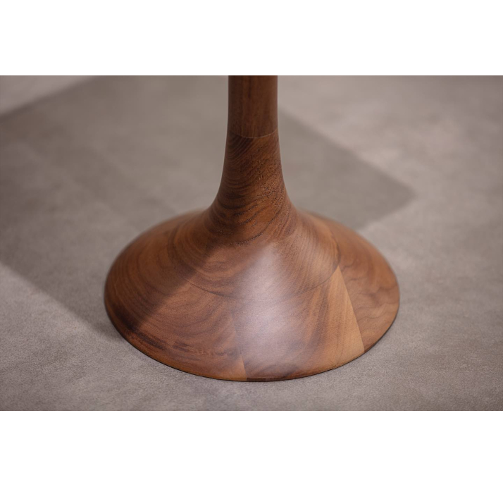 Стол приставной HERMES SIDE TABLE Naturel Walnut rivera marble  26X26X63 СМ. (FUG00050)