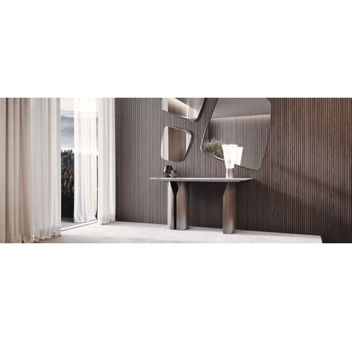 Консоль напольная FREYA CONSOLE TABLE Matte Ral 080 30 05 MARBLE AURA - 138X45X74,5 СМ. (FUG00023)