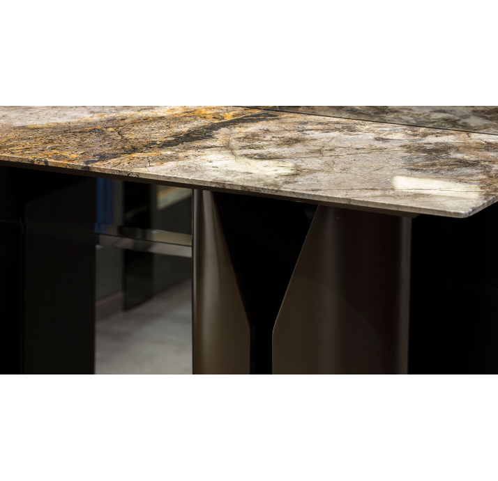 Консоль напольная FREYA CONSOLE TABLE Matte Ral 080 30 05 MARBLE AURA - 138X45X74,5 СМ. (FUG00023)
