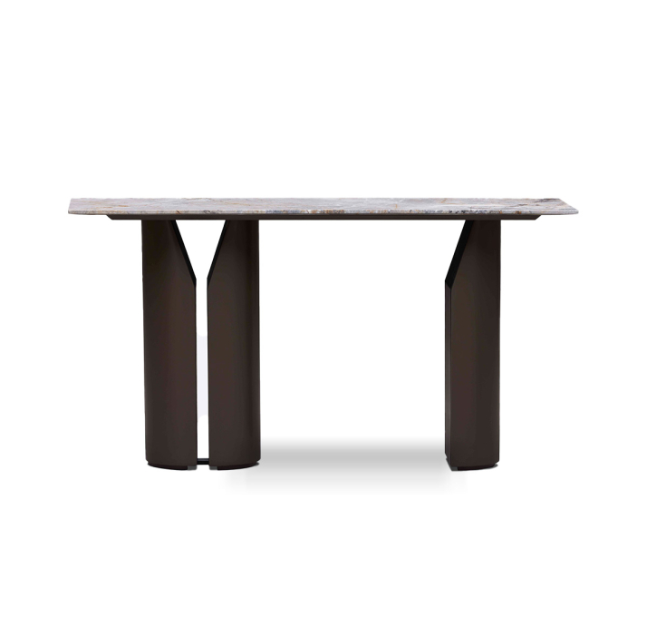 Консоль напольная FREYA CONSOLE TABLE Matte Ral 080 30 05 MARBLE AURA - 138X45X74,5 СМ. (FUG00023)