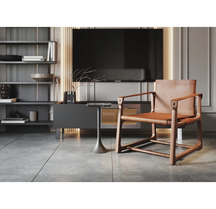 Кресло NORDEN 65/ZUMRUT KAHVE/Naturel Walnut/