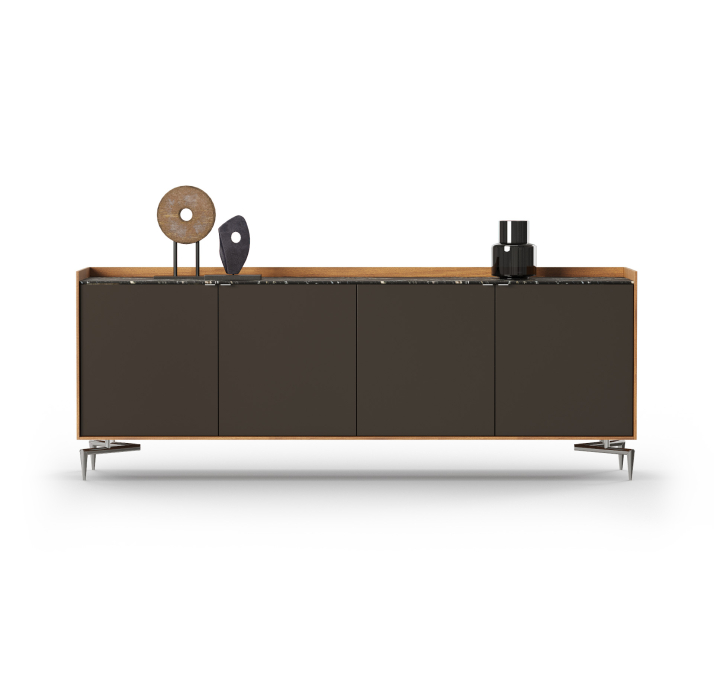 Комод MEST SIDEBOARD Natural walnut Marble Rivera Matte LK17 Brown 220X50X84 СМ. (FUG00041)