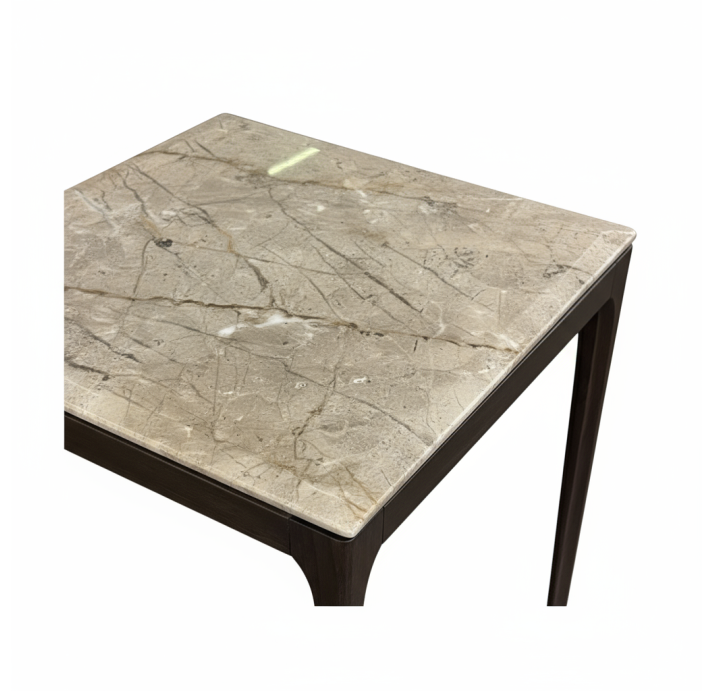 Стол журнальный PURA MARBLE SIDE TABLE Naturel Walnut MARBLE AURA  55X55X55 СМ. (FUG00055)