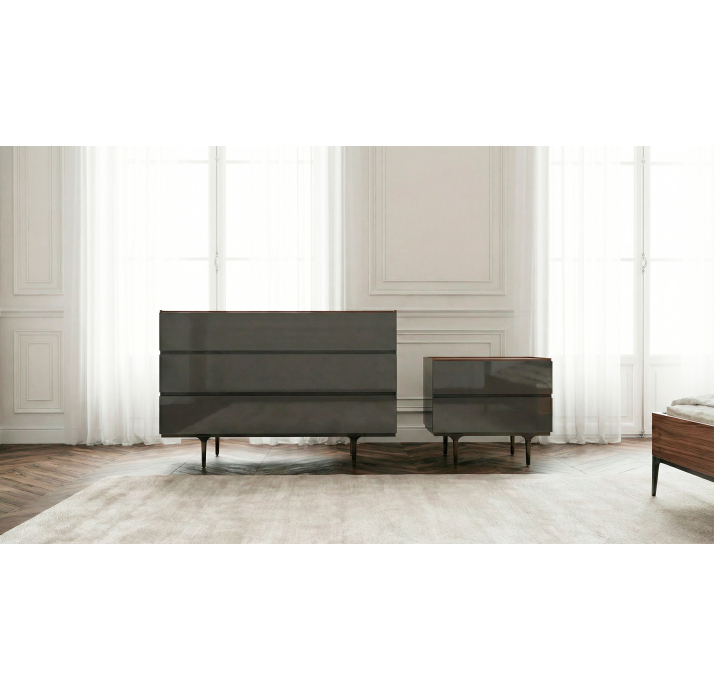 Комод LINS DRESSER Glossy LK17 Brown Natural walnut Glossy LK17 Brown 120X45X86 СМ. (FUG00058)