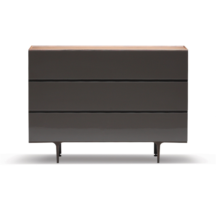 Комод LINS DRESSER Glossy LK17 Brown Natural walnut Glossy LK17 Brown 120X45X86 СМ. (FUG00058)