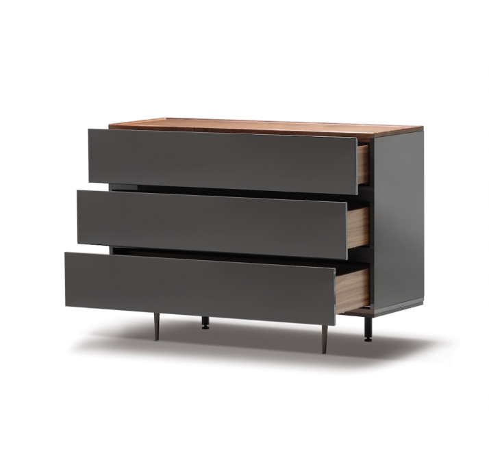 Комод LINS DRESSER Glossy LK17 Brown Natural walnut Glossy LK17 Brown 120X45X86 СМ. (FUG00058)