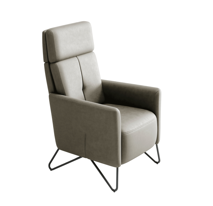 Кресло ALVA KING 78/52/KENIA SMOKE/DYNASPRING/P821/M-Relax