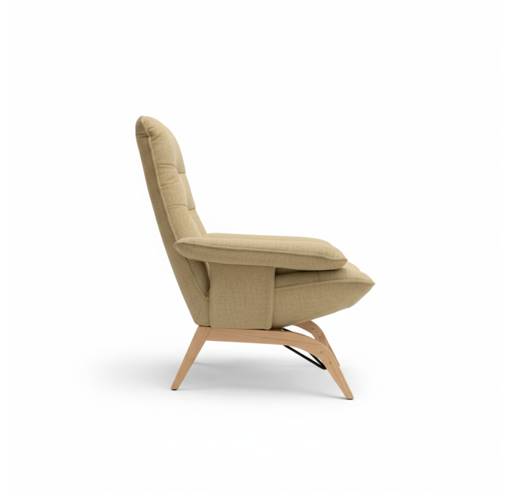 Кресло YOGA KING B107B/53/WANDOO NUT/P744 (Oak)/