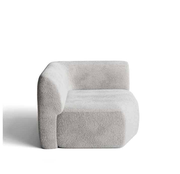 Диван OASIS 1CL105-135-105/VIVA SILVER/VISCOTEX/встроенные/