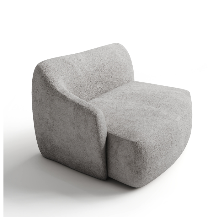 Диван OASIS 1FLB128-152-128/VIVA SILVER/VISCOTEX/встроенные/