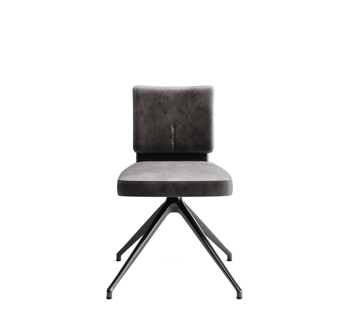 Стул крутящийся ALVA SWIVEL CHAIR DIVA ANTHRACITE  F101BLACK (ROM04059)