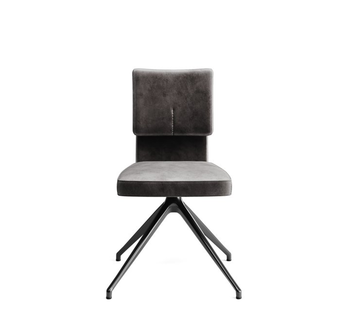 Стул крутящийся ALVA SWIVEL CHAIR DIVA ANTHRACITE  F101BLACK (ROM04059)