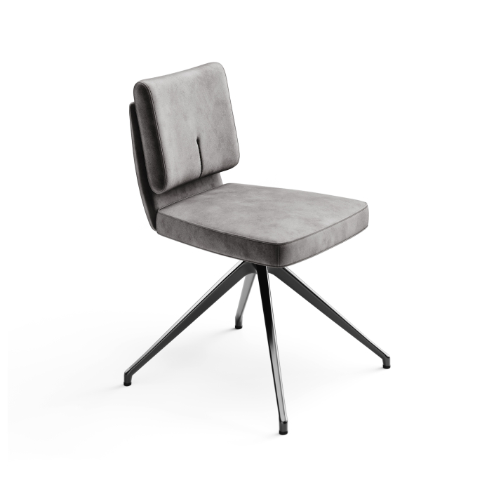 Стул крутящийся ALVA SWIVEL CHAIR DIVA ANTHRACITE  F101BLACK (ROM04059)