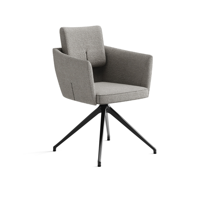 Стул крутящийся ALVA SWIVEL CHAIR AURELIO CARBON  F101BLACK (ROM04061)