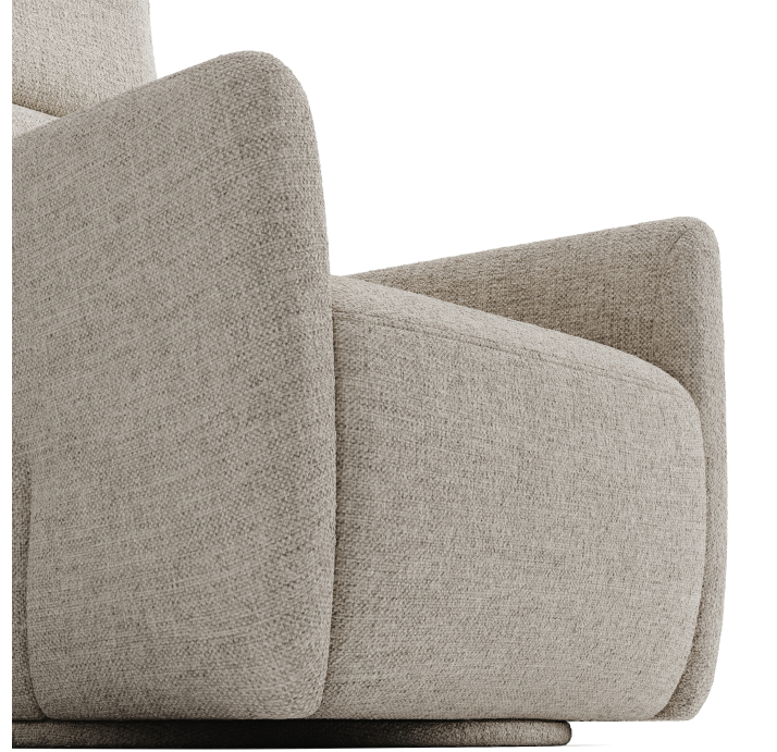 Кресло ALVA PRINCE 88/57/LUANDO CREAM/DYNASPRING/Matching Stitching/P998/