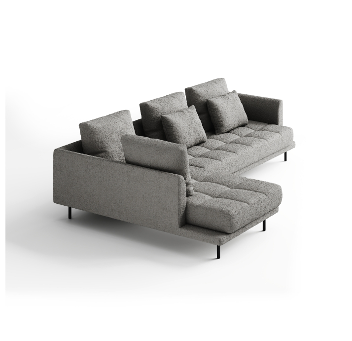 Диван LEMME L192-294-102B/Stella Stella Crystal/Утопающий/h 17 металл/